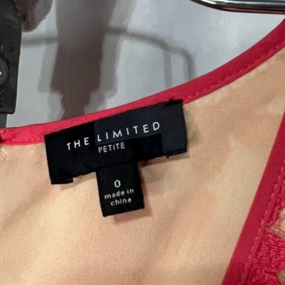 The Limited Coral Lace Fit & Flare Dress | Size 0P | Elegant Cocktail Style - Picture 8 of 8